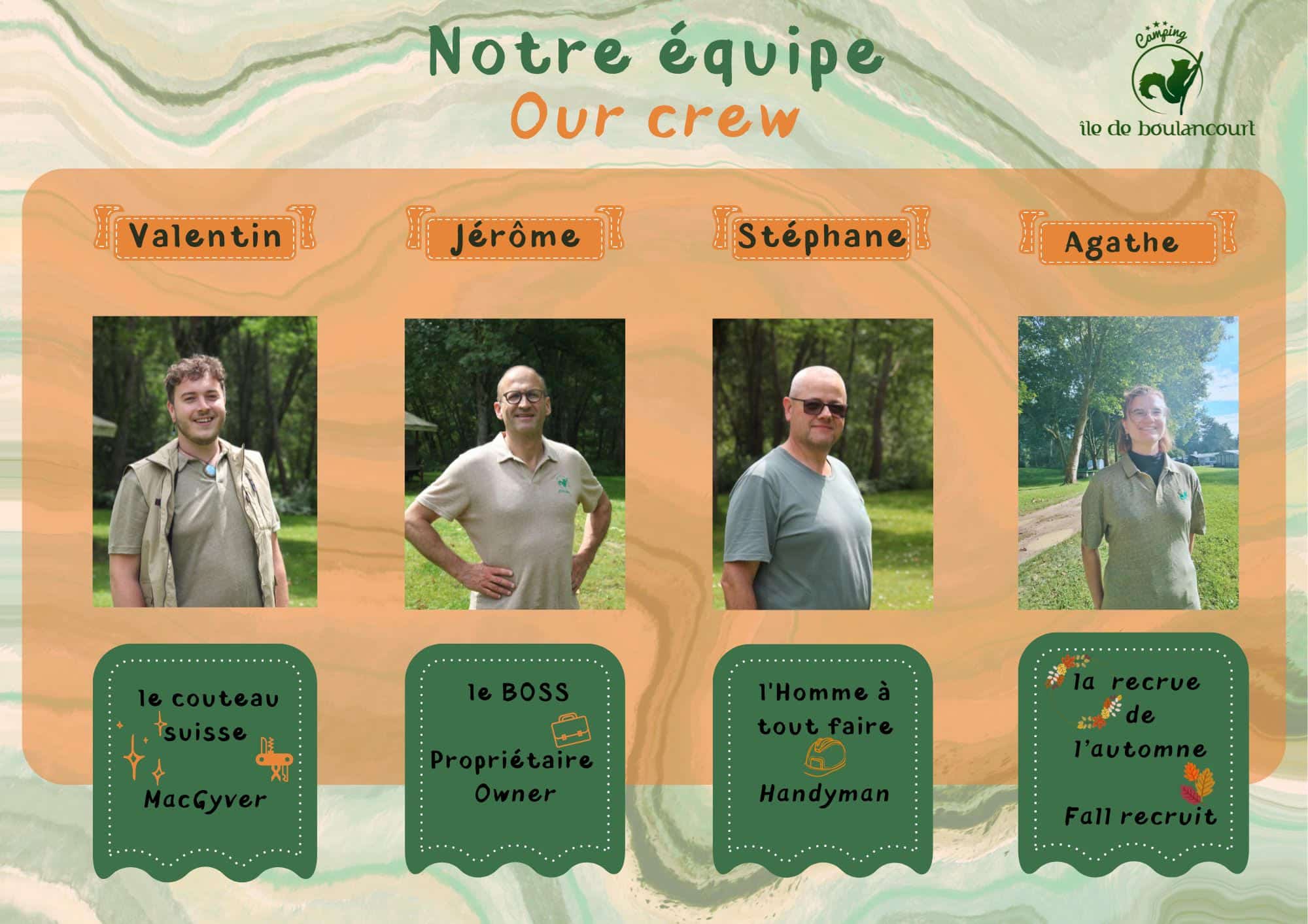 photo equipe camping proche fontainebleau